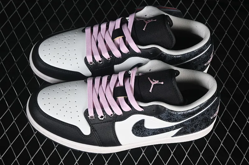 All categories Air Jordan Jordan series basketball shoes Air Jordan 1 Low Air Jordan 1 Low AJ1 Joe 1 burst pattern black and white low-top retro culture basketball shoes II0595-001